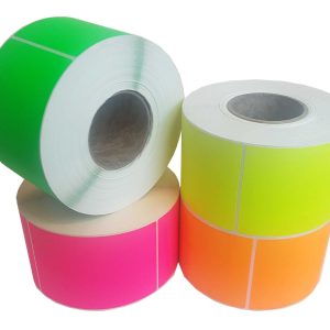 Fluro Green 101mm x 73mm 76mm core 1 across Label 2,000per rl