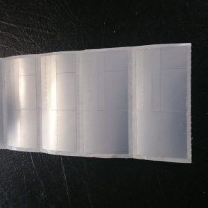 Poly Silver Jewellery Label 51mm x 25mm 38mm core 1 across, 1000per roll Price on Application