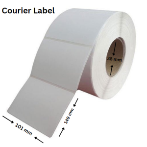 Thermal Direct Courier Post Label 101mm x 149mm 38mm core 1 across, 400per roll. Price on Application